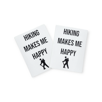 Sticker 2.5 "- "Hiking makes me happy" - Travelers Trade Post