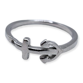 Anchor Ring - .925 Sterling Silver Ring- LIMITED SIZES (SIZE 5,7) - Travelers Trade Post