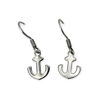 Anchor - Stainless Steel Drop Earrings - Travelers Trade Post