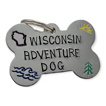 "Adventure Dog" Dog Tag - ADD YOUR STATE OPTION - Travelers Trade Post