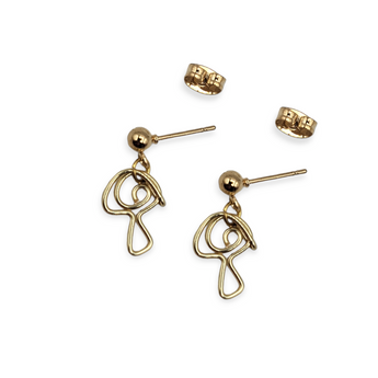 Mushroom Earrings- Wire mushroom earrings - Travelers Trade Post