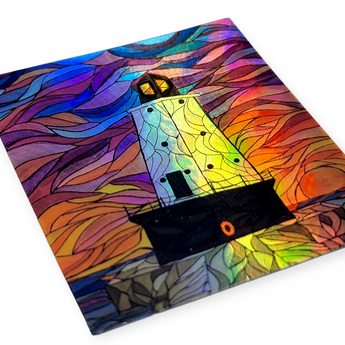 Lighthouse - Holographic Sticker 2.5" - Travelers Trade Post