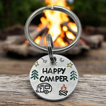 "Happy Camper" Keychain