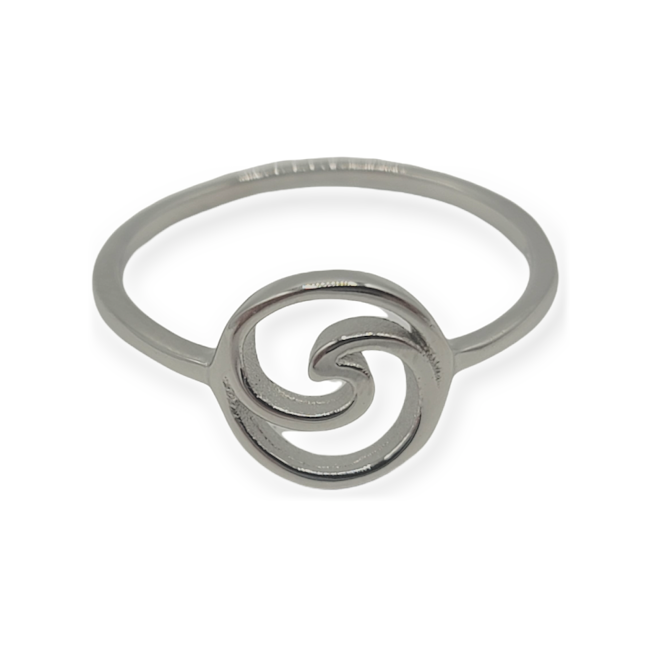 Circle Wave Ring - .925 Sterling Silver Ring - Travelers Trade Post