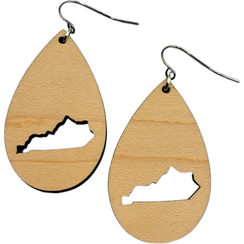 Kentucky Wood Drop Earrings - Travelers Trade Post