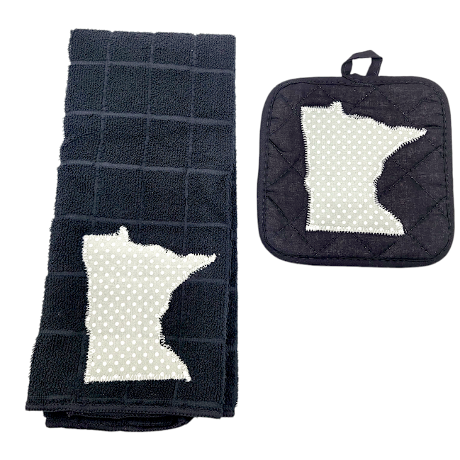 Minnesota Kitchen Towel Set - Brown with tan plaid – Travelers Trade Post
