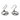 Mountain Top Stainless Steel Hook Earrings - Travelers Trade Post