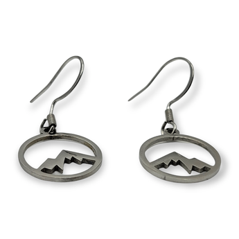 Mountain Top Stainless Steel Hook Earrings - Travelers Trade Post