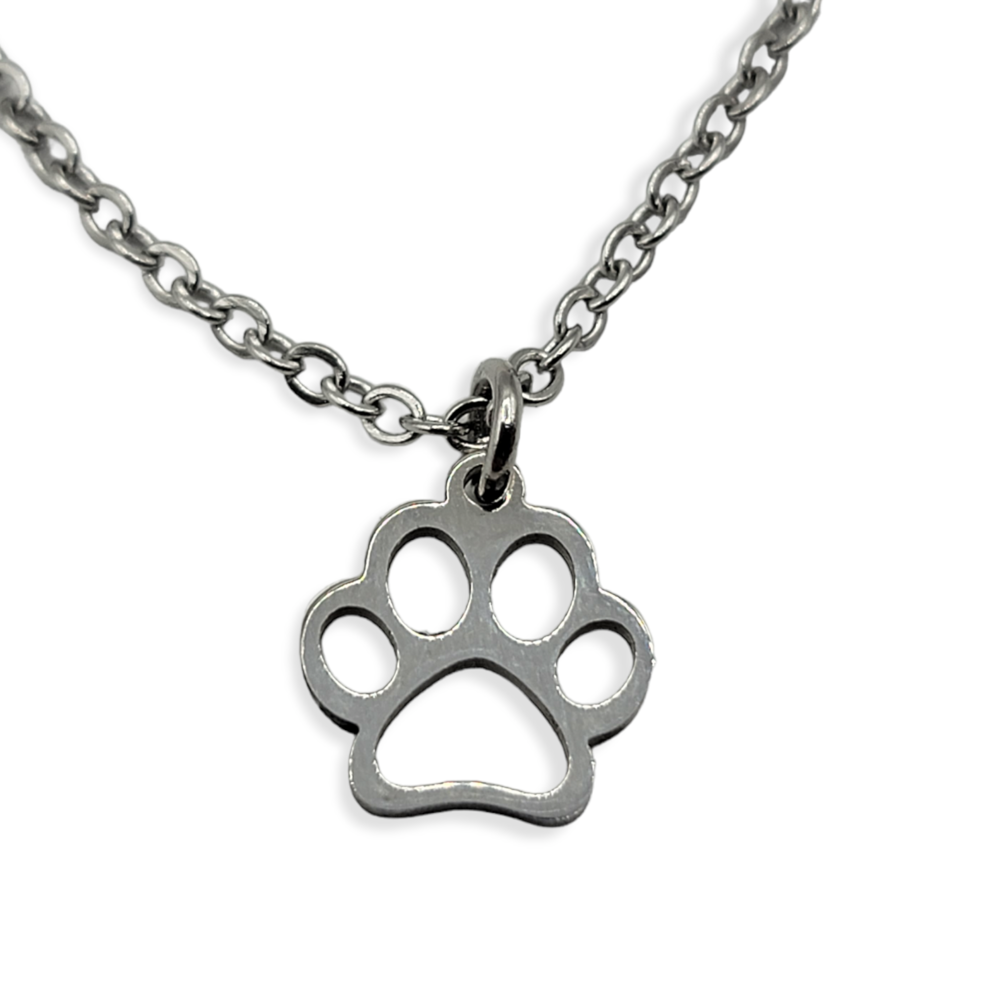 Paw Print Necklace -"Dog/cat Mom" Necklace with a message - CUSTOMIZE PACKAGE - Travelers Trade Post
