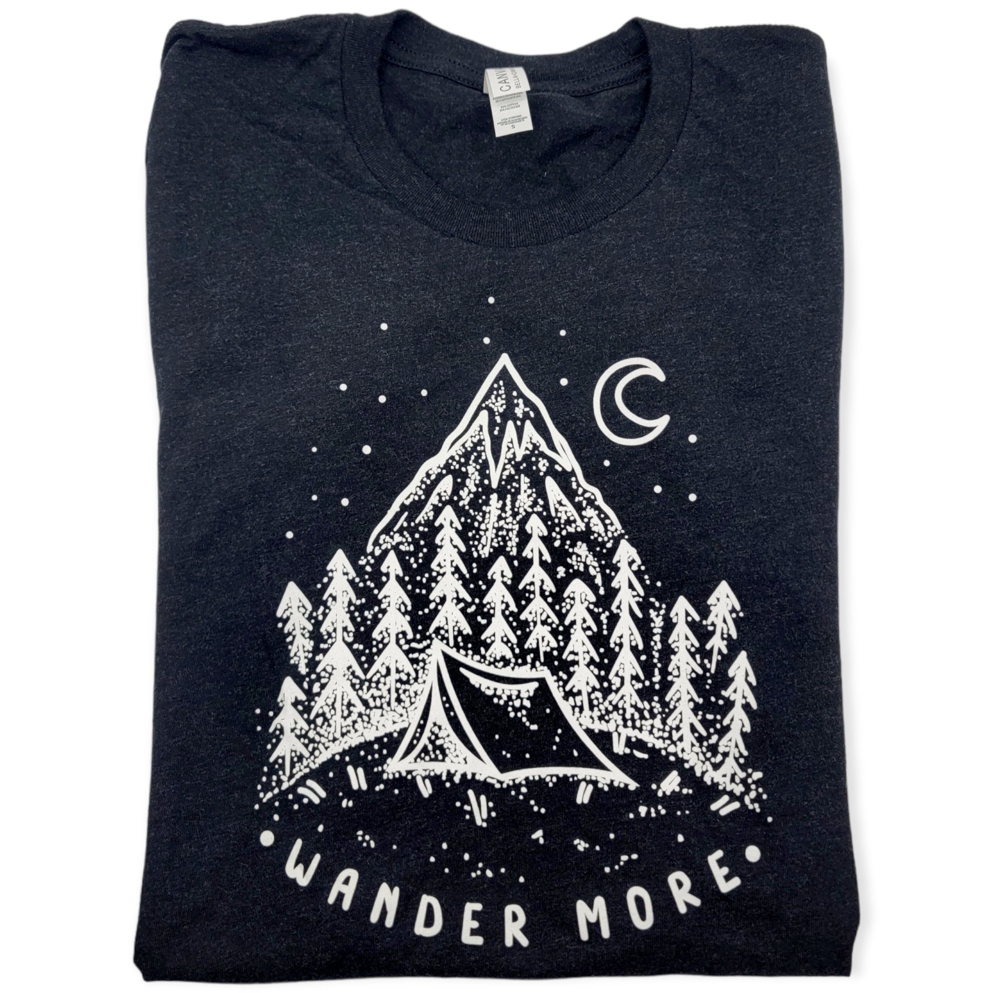 "Wander More" Short sleeve T-shirt Unisex - Travelers Trade Post