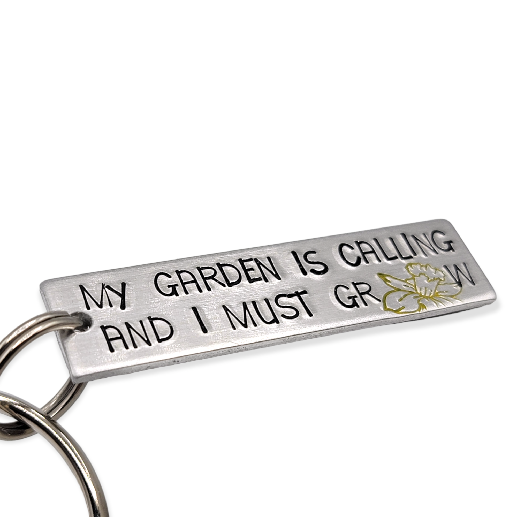 "My garden is calling, and I must grow " Keychain - Travelers Trade Post