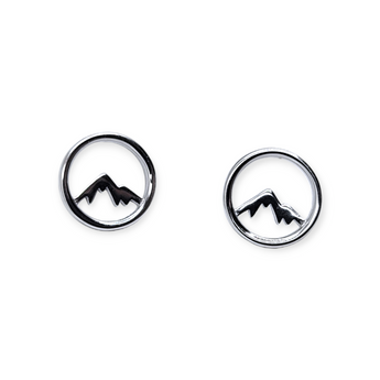 Mountain Sterling Silver Stud Earrings - Travelers Trade Post