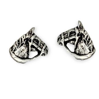Horse Sterling Silver Stud Earrings - ONLY 1 PAIR LEFT - Travelers Trade Post