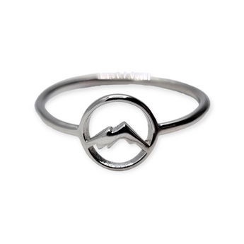 Mountain silhouette Sterling Silver Ring - SIZE 9 ( ONLY 1 LEFT) - Travelers Trade Post