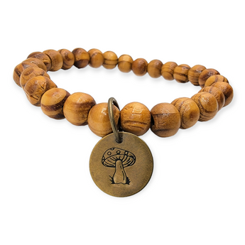 Mushroom wood bracelet - Travelers Trade Post