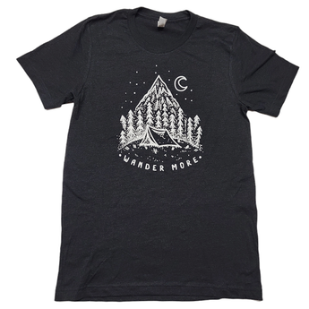 "Wander More" Short sleeve T-shirt Unisex - Travelers Trade Post