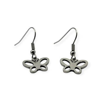 Butterfly - Stainless Hook Earrings - Travelers Trade Post