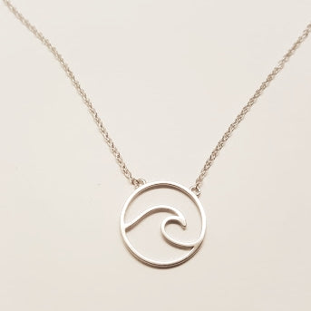 Wave Necklace - .925 Sterling Silver - Travelers Trade Post