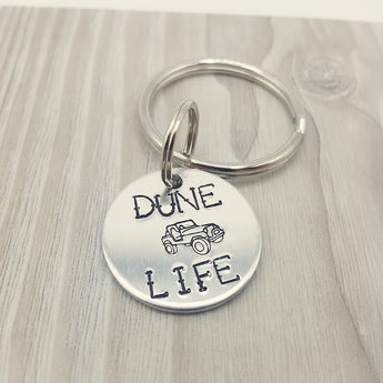 "Dune Life" Hand Stamped Keychain - Travelers Trade Post