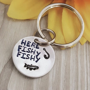 "Here Fishy Fishy" Keychain - Travelers Trade Post