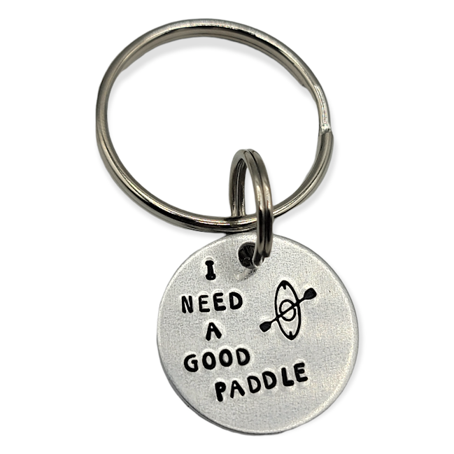 "I need a good paddle" Kayak Keychain - Travelers Trade Post