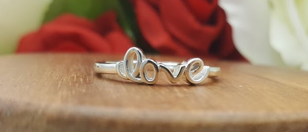 "love" .925 Sterling Silver Ring - Travelers Trade Post