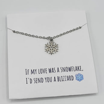 Snowflake - Message Necklace - Travelers Trade Post