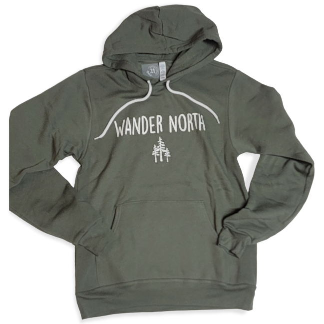 "Wander North" Hooded Sweatshirt - UNISEX - Travelers Trade Post