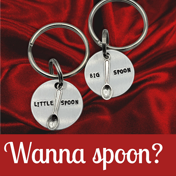 Big Spoon / Little Spoon Keychain SET (2 keychains) - Travelers Trade Post