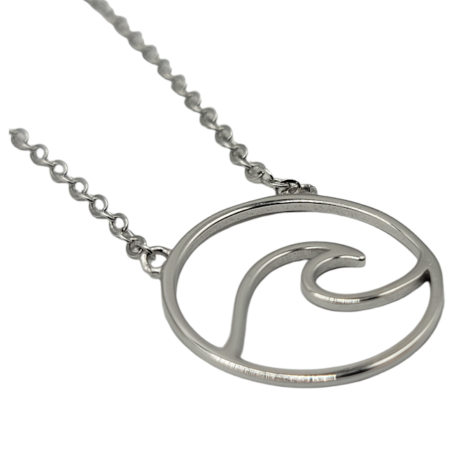 Wave Necklace - .925 Sterling Silver - Travelers Trade Post