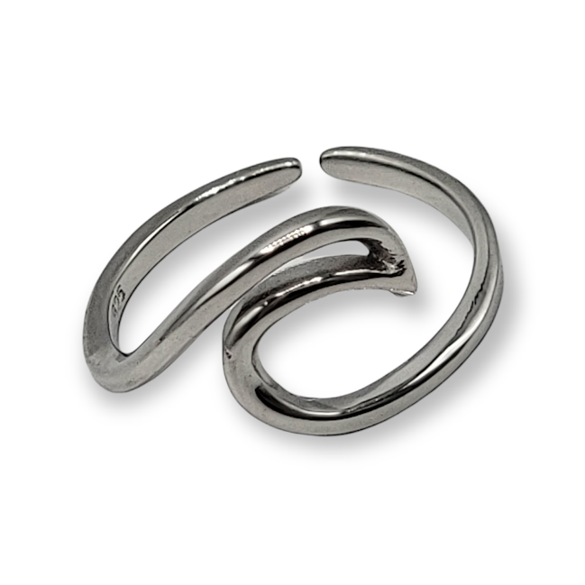 Classic wave Sterling Silver Toe Ring - Travelers Trade Post